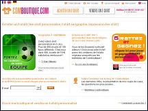 Aper�u du site Comboutique - cr�ation tee-shirt personnalis�