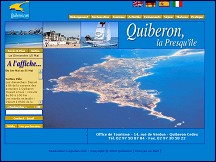 Aperçu du site Office de tourisme de Quiberon, Bretagne Sud