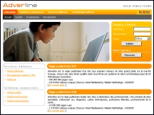 Aperu du site Adverline - rgie publicitaire B2C et B2B