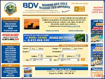 Aperu du site BDV Bourse des Voyages - voyages & sjours vacances  prix dgriffs