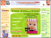 Aperu du site Bebe-cards.com - faire-part de naissance personnaliss