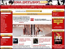 Aperu du site Asia Diffusion - films DVD et livres asiatiques