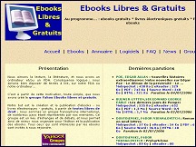 Aperu du site Ebooks libres et gratuits - tlchargement livres lectroniques