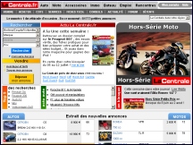 Aper�u du site La Centrale - petites annonces auto & moto d'occasion LaCentrale.fr