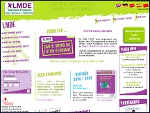 Aperu du site LMDE - la scurit sociale tudiante et mutuelle des tudiants