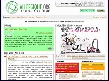 Aperu du site Allergique.org - actualits de toutes les allergies