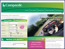 Aperu du site Htel Campanile - rservation dans les htels Campanile, France et Europe