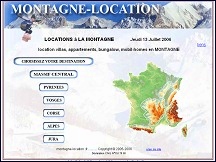 Aperu du site Montagne-Location.fr - locations chalets et appartements  la montagne
