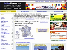 Aper�u du site Belles Pierres - annonces immobili�res de prestige