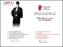 Aperu du site Ponsard & Dumas - robes d'avocat, costumes officiels
