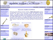 Aperu du site Bijouterie Joaillerie Caumond - vente de bijoux en ligne