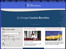 Aperçu du site Lucien Barrière - séjours thalasso de luxe