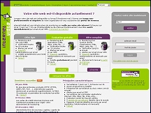 Aperu du site InternetVista - monitoring sites web et serveurs internet