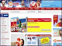 Aperçu du site Boostore - cybermarché non alimentaire de Carrefour