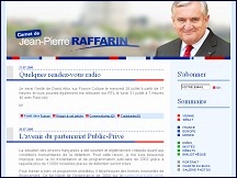 Aperu du site Le carnet de Jean-Pierre Raffarin