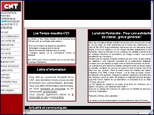 Aperçu du site Confédération Nationale du Travail (CNT)