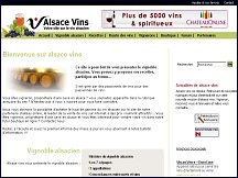 Aperu du site Alsace Vins - tout sur les vins alsaciens