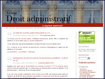 Aperçu du site Le blog Droit administratif