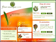 Aperu du site Fleur Exotique, spcialiste de fleurs exotiques et tropicales