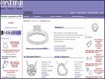 Aperu du site Patini - diamantaires et joailliers  Anvers, vente de bijoux en ligne