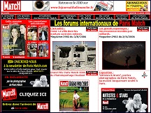 Aperu du site Paris Match - magazine de l'actualit et des gens clbres