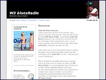 Aperu du site W3 blues Radio - la premire webradio blues franaise