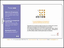 Aperu du site Abilo - conseil en stratgie marketing