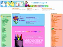 Aper�u du site MesColoriages.com - 20.000 coloriages pour les enfants
