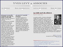 Aperçu du site Yves Levy & Associés - cabinet d'avocats