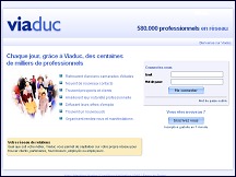 Aperu du site Viaduc - les professionnels en rseau