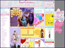 Aperu du site Kalyani Cosmetics - produits beaut, peaux noires, mtes et mtises