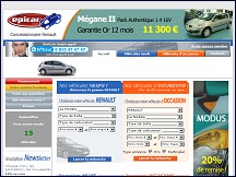 Aper�u du site Epicar - vente de v�hicules neufs et occassion