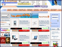 Aperu du site E-Avantage - vente de produits informatiques et haute technologie