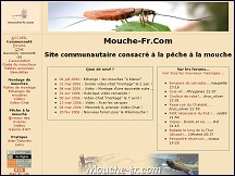 Aperu du site Mouche-fr.com - la pche  la mouche en France