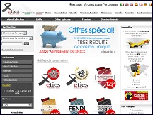 Aper�u du site eTies - cr�ateur de cravates, vente de cravates en ligne