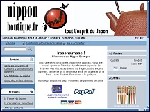 Aperu du site Nippon Boutique - objets traditionnels japonais