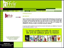 Offrir International - revue professionnelle arte de la table et cadeaux