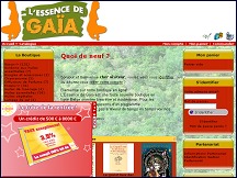 Aperu du site Essence de Gaa - boutique sotrique