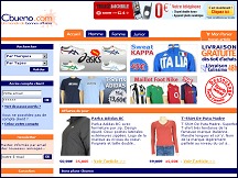 Aperçu du site Cbueno - vêtements et chaussures de grandes marques à prix discount