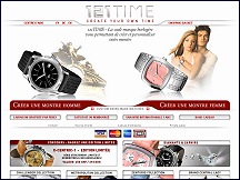Aperçu du site 121 Time - montres suisses personnalisées, montre cadeau