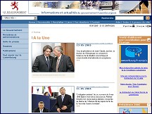 Aperçu du site Gouvernement du Grand-Duché de Luxembourg