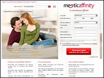 Aperçu du site Meetic Affinity - rencontres par affinité psychologique de Meetic
