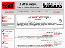 Aperçu du site Syndicat SUD Education