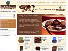 Aperu du site Cacao et Chocolat - vente de chocolats en ligne