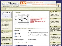 Aperu du site ActuFinance : bourse, banque, finance, assurance - les coulisses de la finance