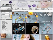 Aperçu du site Diameo - bijouterie en ligne, bijoux de créateurs en or et argent