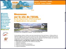 Aperu du site Ecole Suprieure d'Informatique et Applications de Lorraine