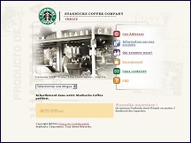 Aperu du site Starbucks Caf