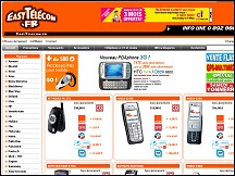 Aperu du site Easy Tlcom - vente de tlphones mobiles en ligne