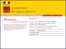 Aperu du site Commission des clauses abusives